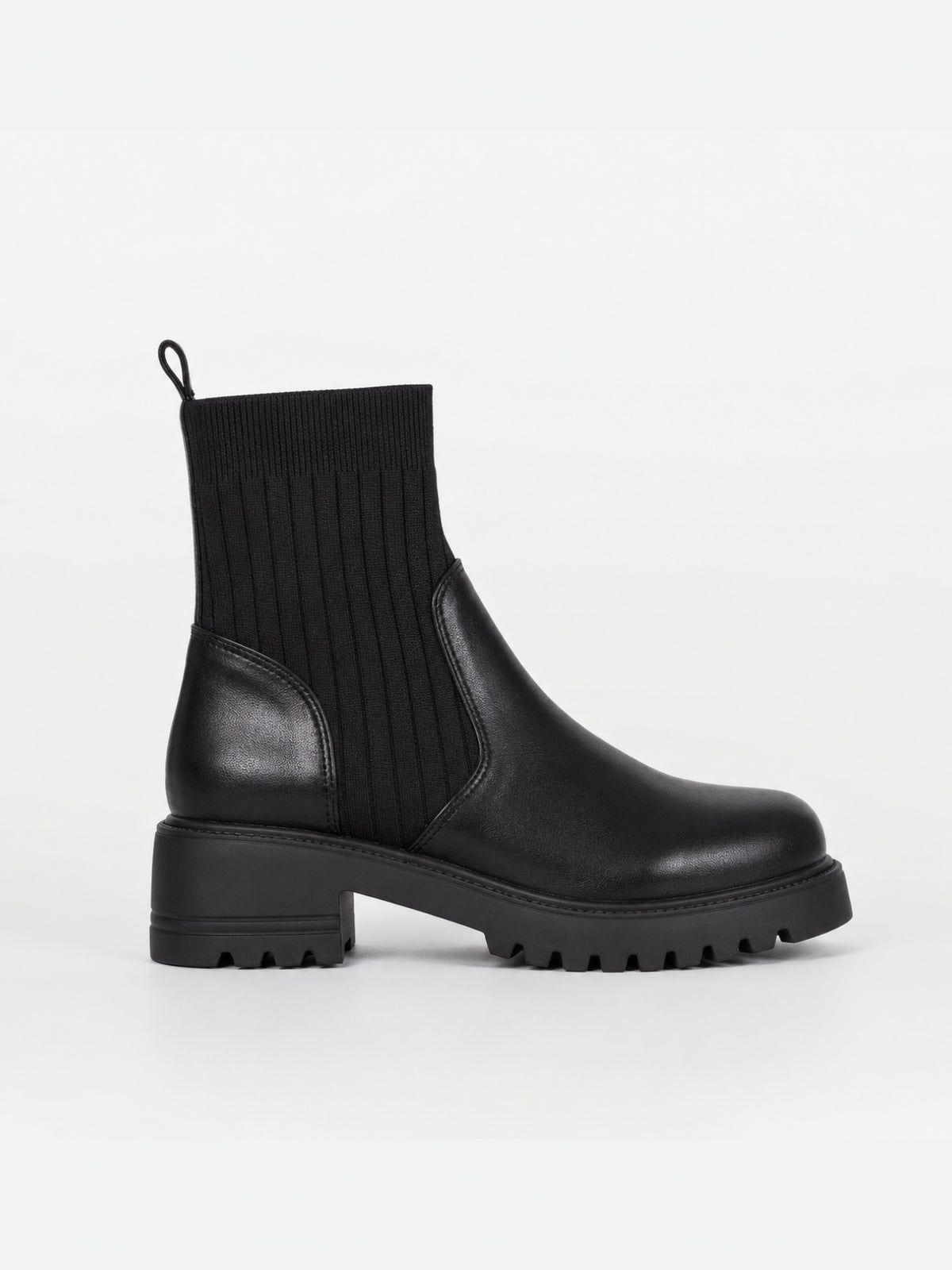 Bottines chaussettes à semelle crantée