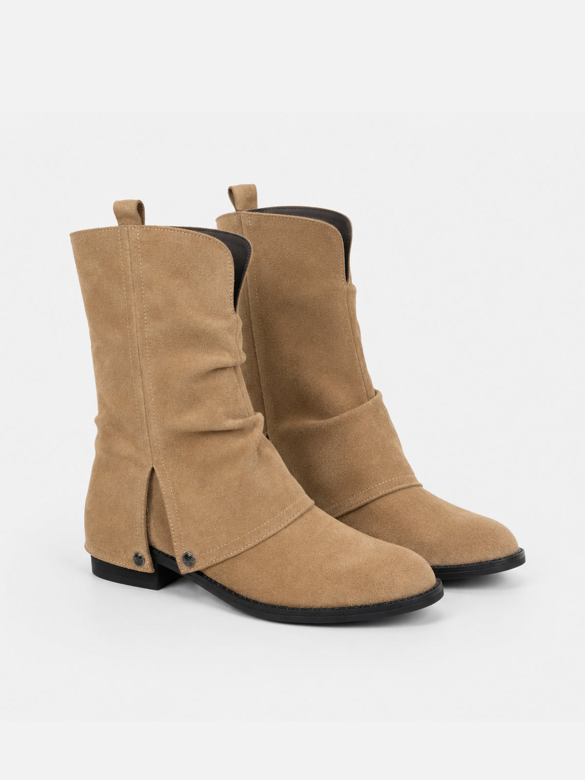 Bottines western en suédine