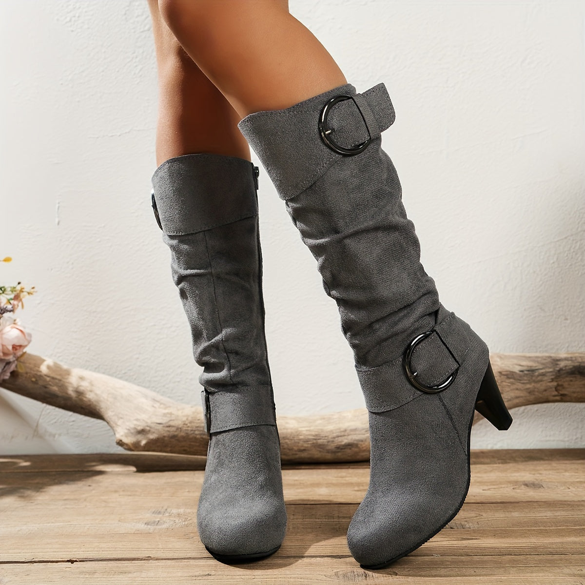 Élise | Bottes hautes à boucles
