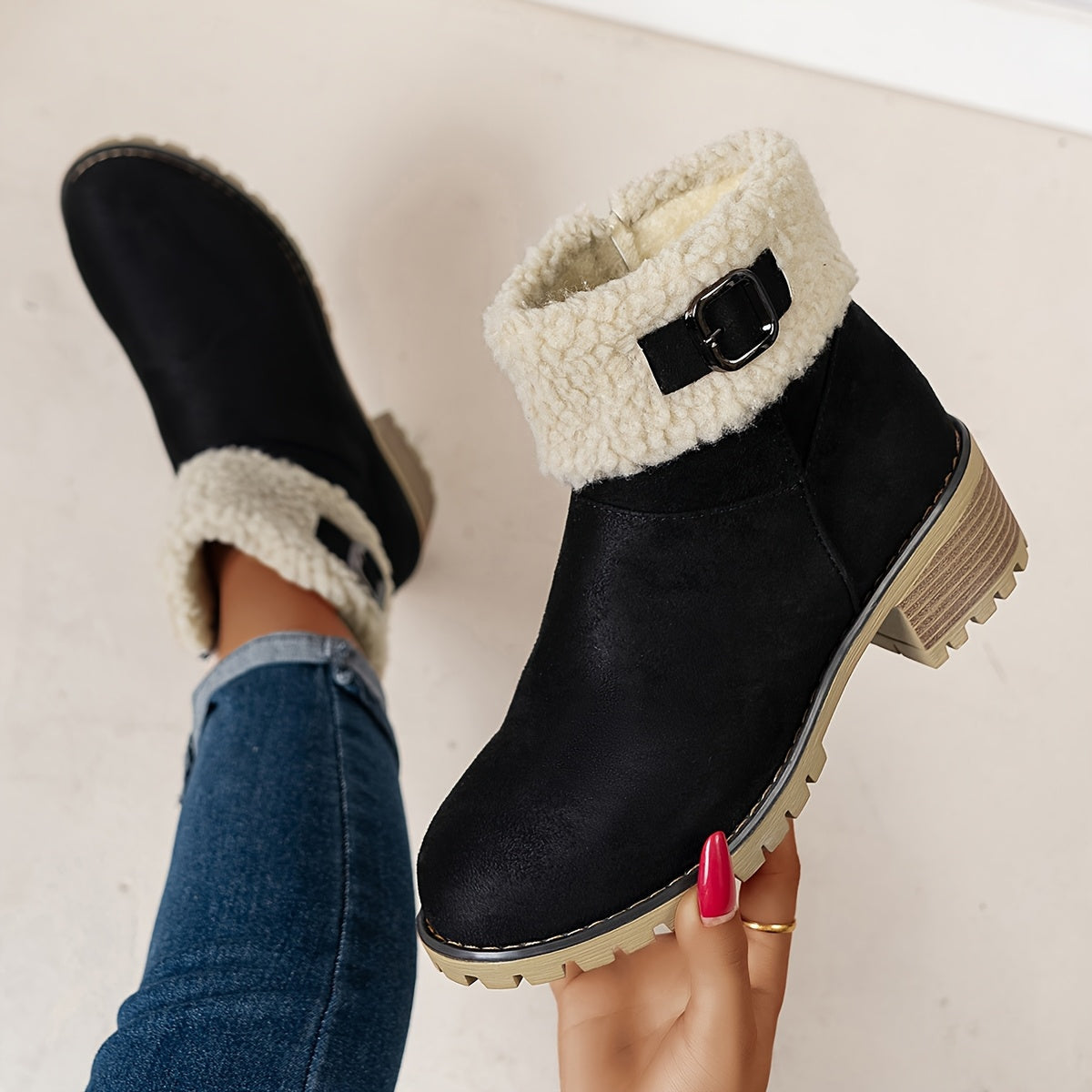 Camille | Bottines doublées à semelle crantée