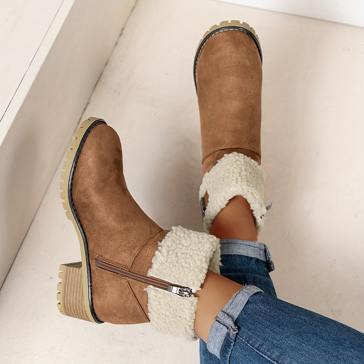 Camille | Bottines doublées à semelle crantée