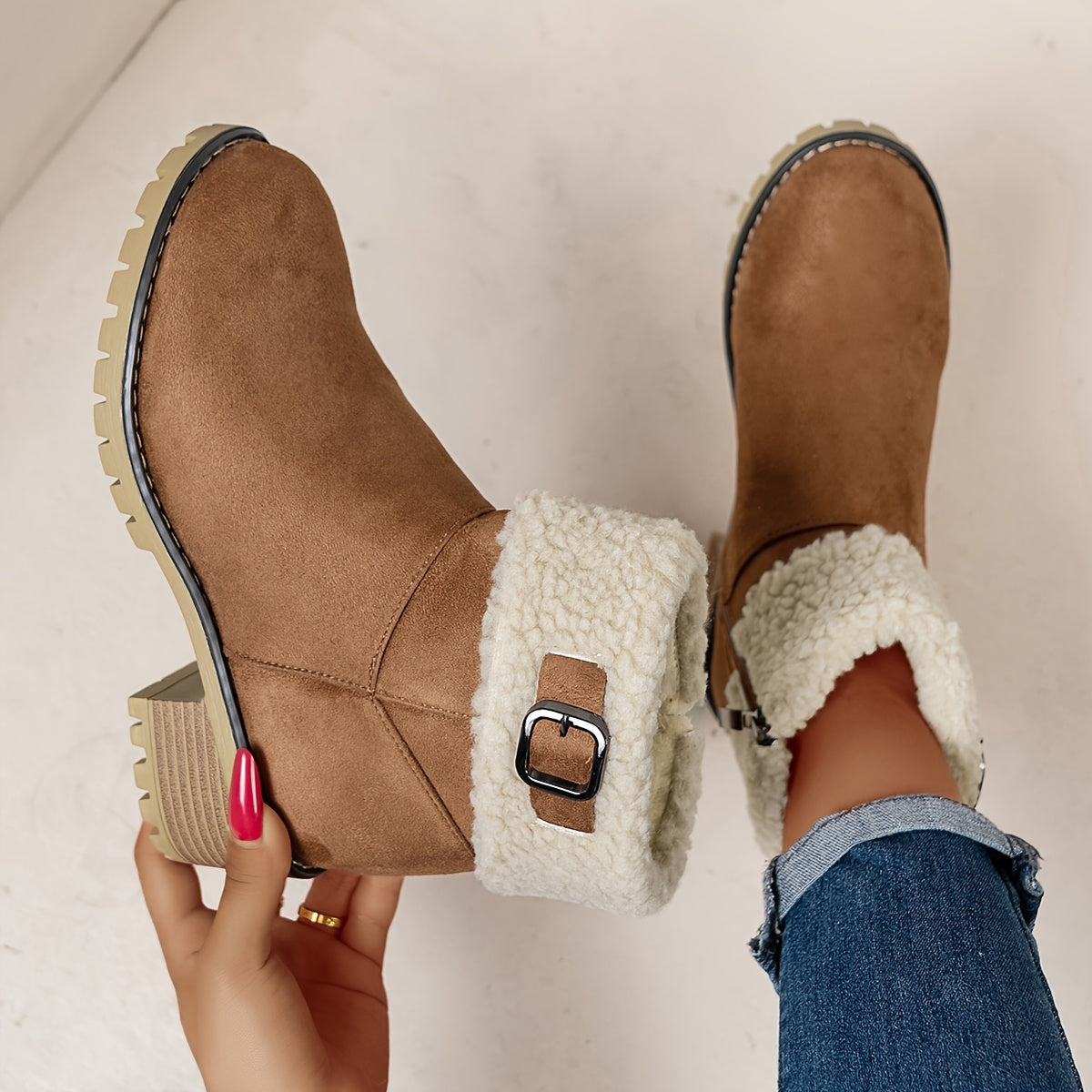 Camille | Bottines doublées à semelle crantée