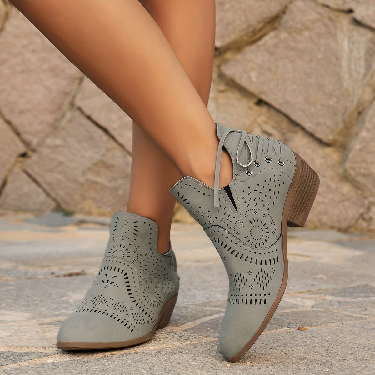 Alba | Bottines ajourées style bohème