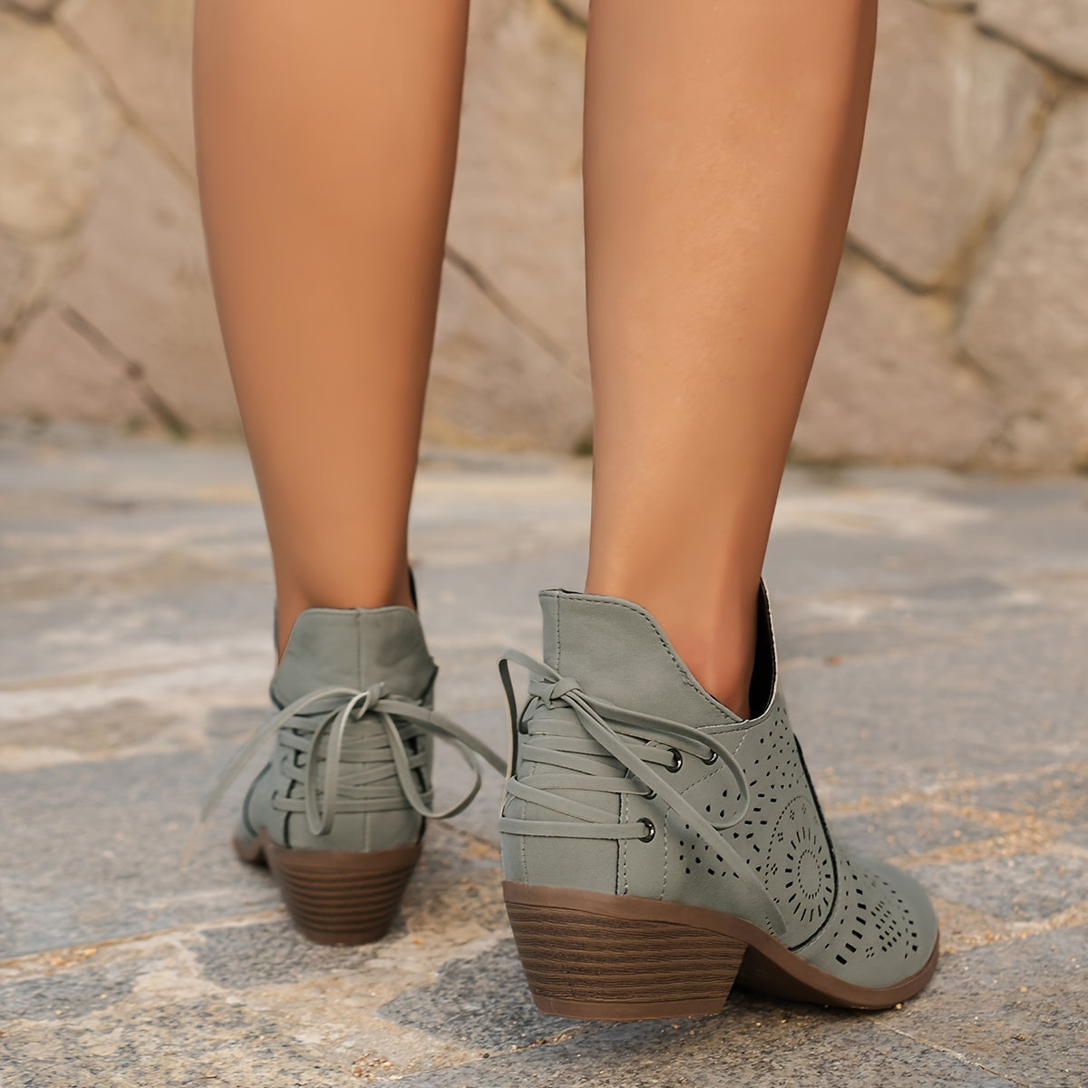 Alba | Bottines ajourées style bohème