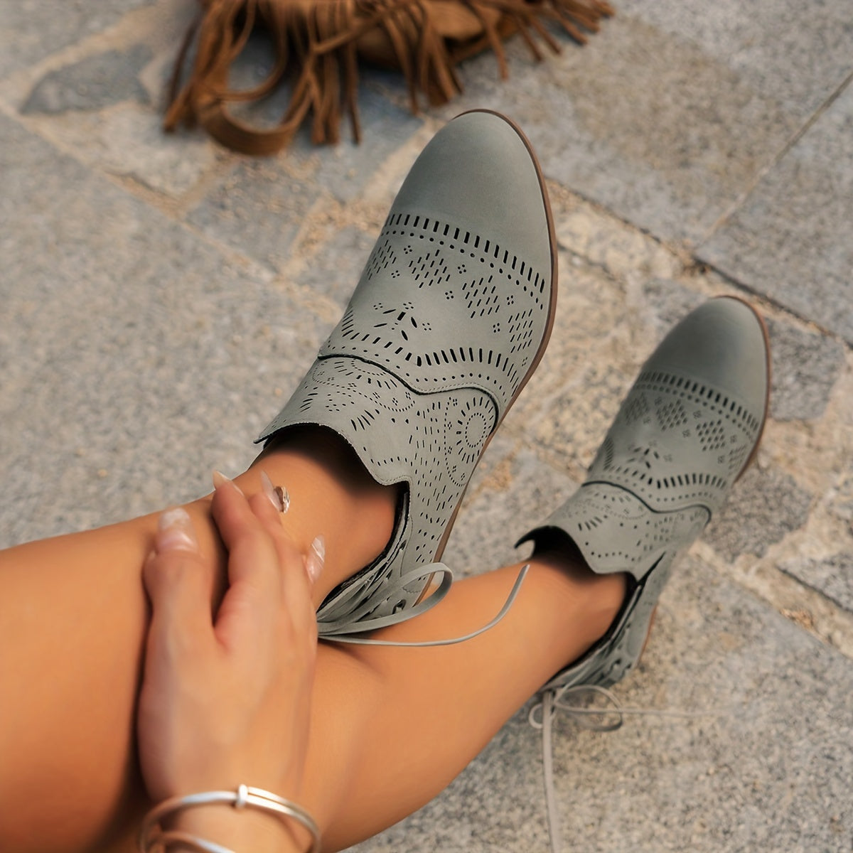 Alba | Bottines ajourées style bohème