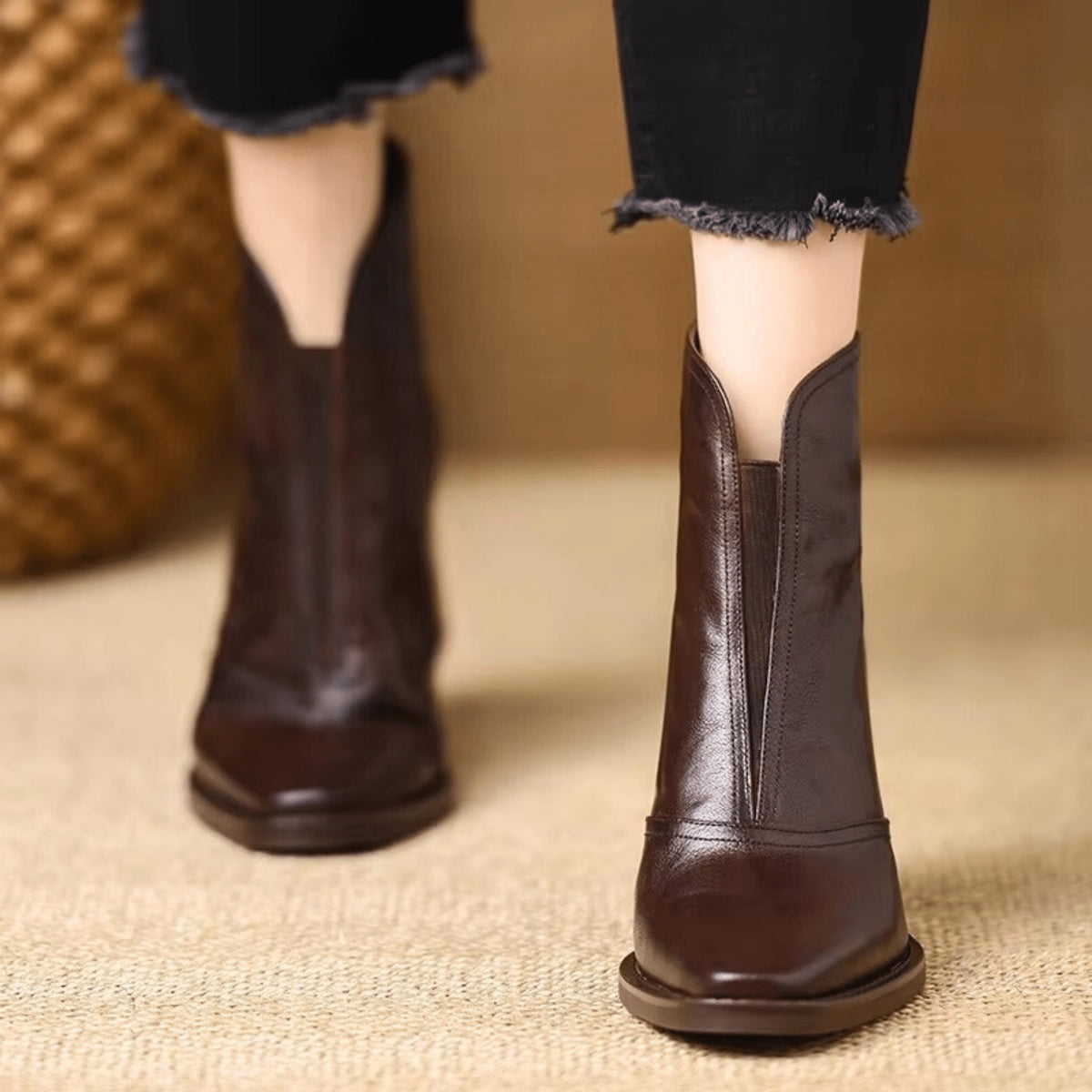 Angie | Bottines à talon structuré