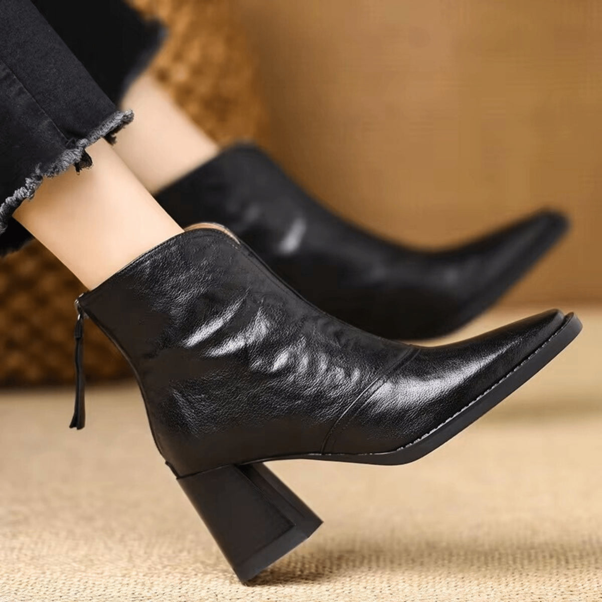 Angie | Bottines à talon structuré