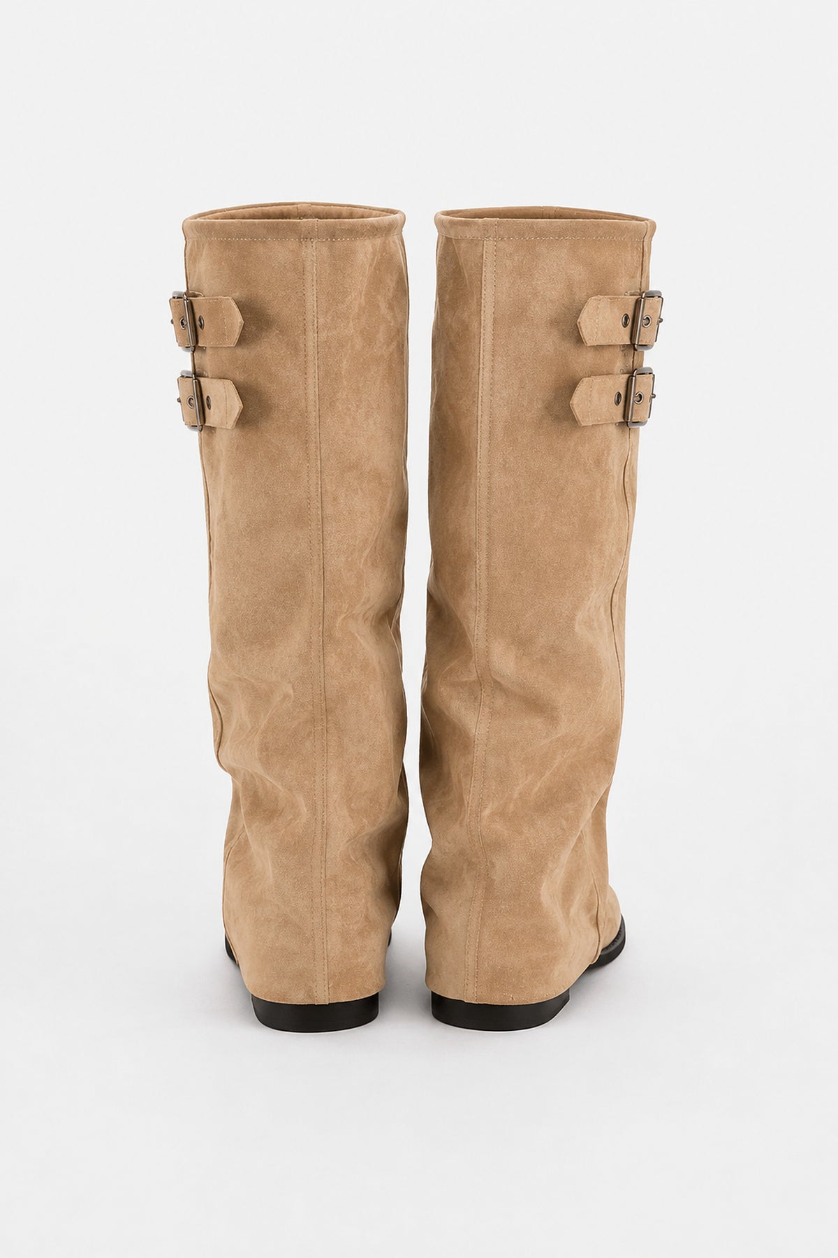 Bottes biker à double boucle