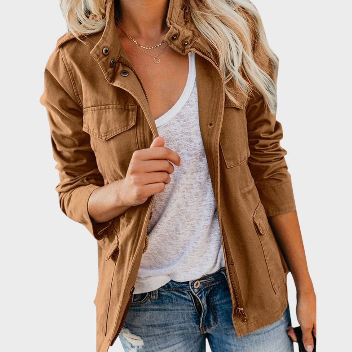 Julie | Veste zippée à col montant