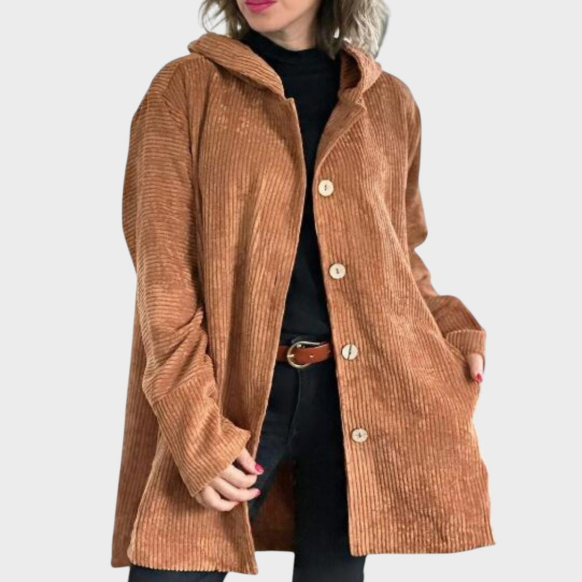 Céleste | Veste en velours côtelé