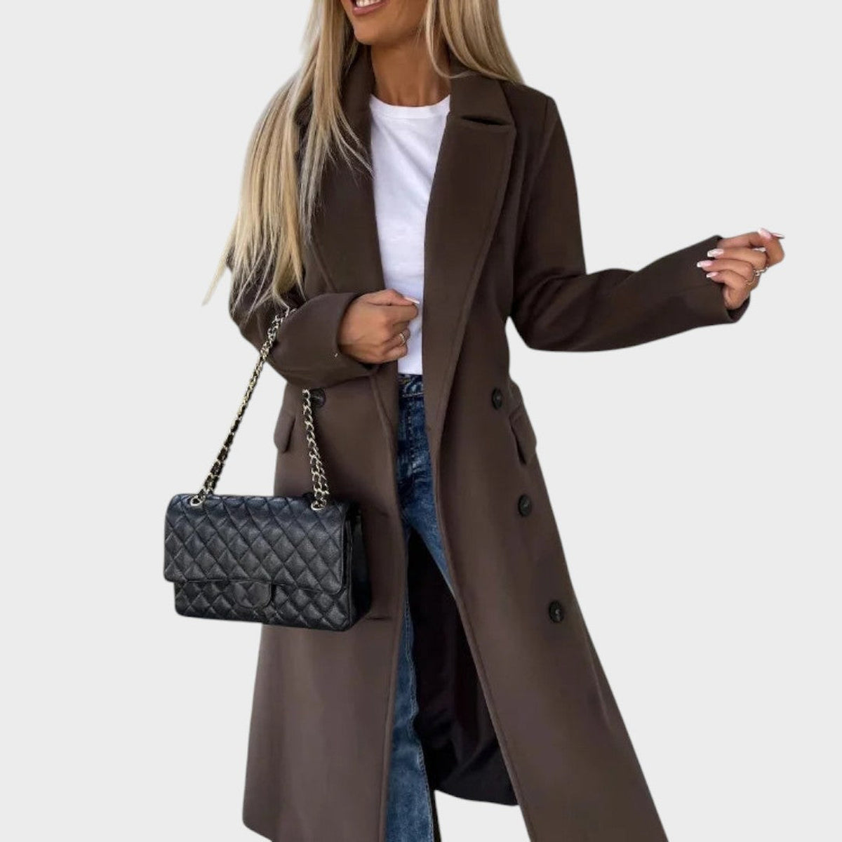 Germaine | Manteau à revers boutonné