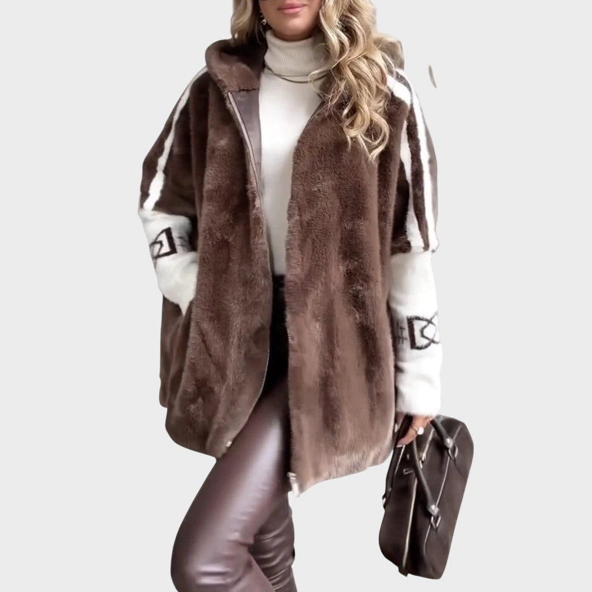 Béatrice | Manteau cape oversize à capuche