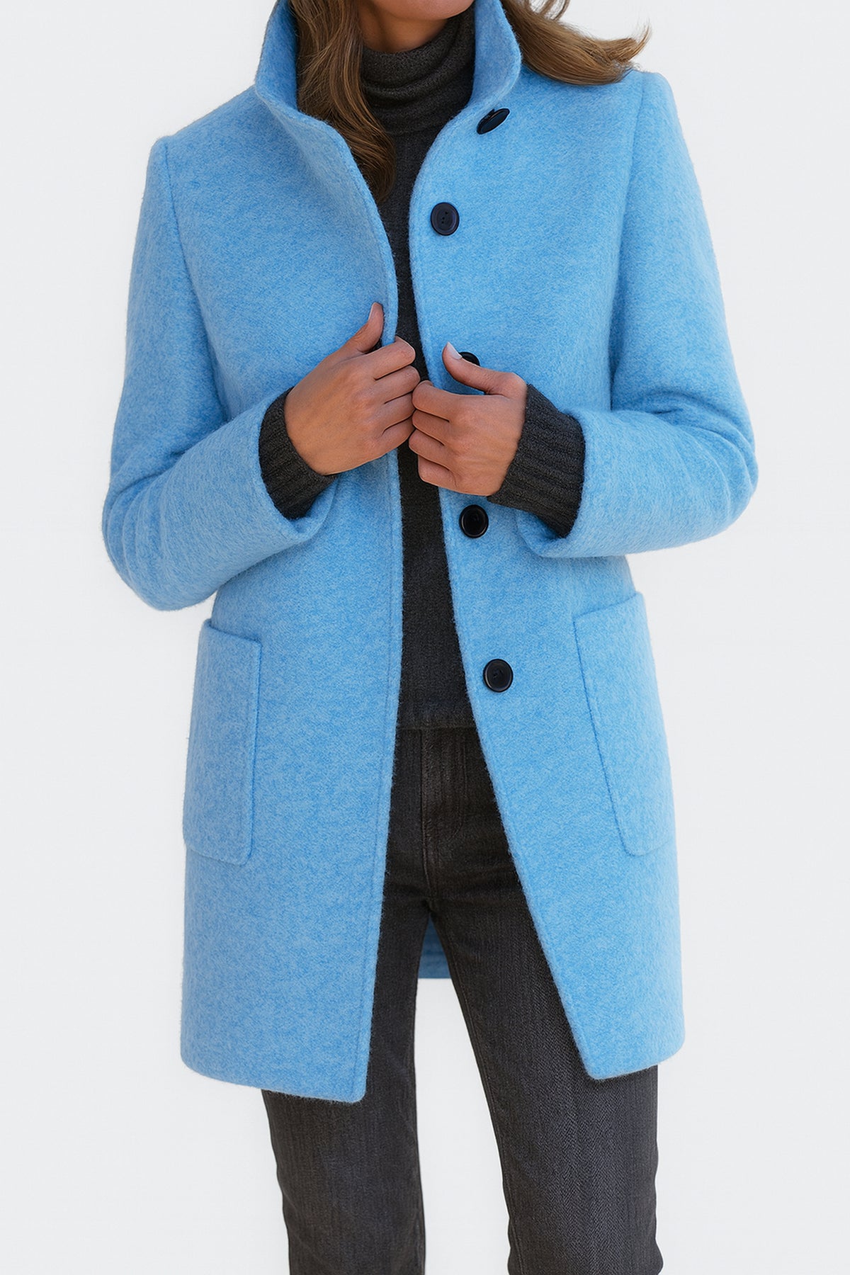 Nora | Manteau boutonné à poches