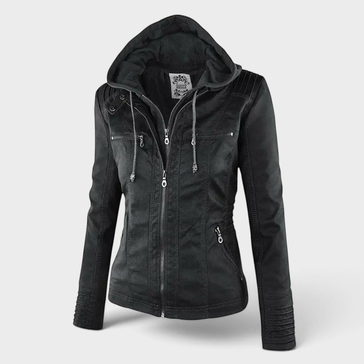 Olive | Veste à capuche amovible