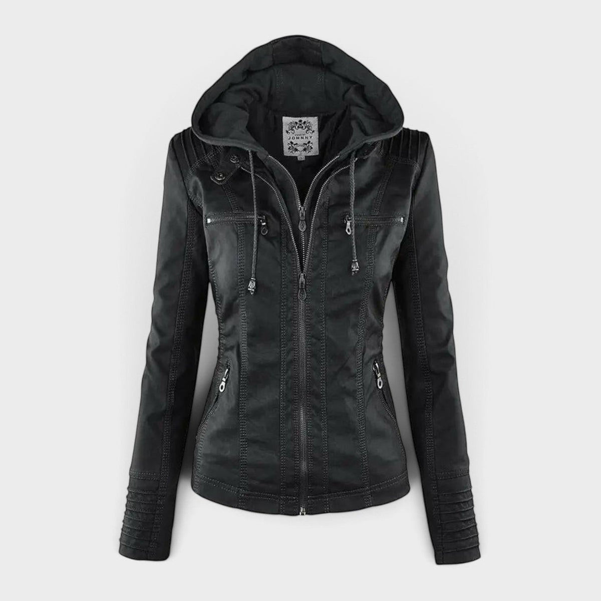 Olive | Veste à capuche amovible