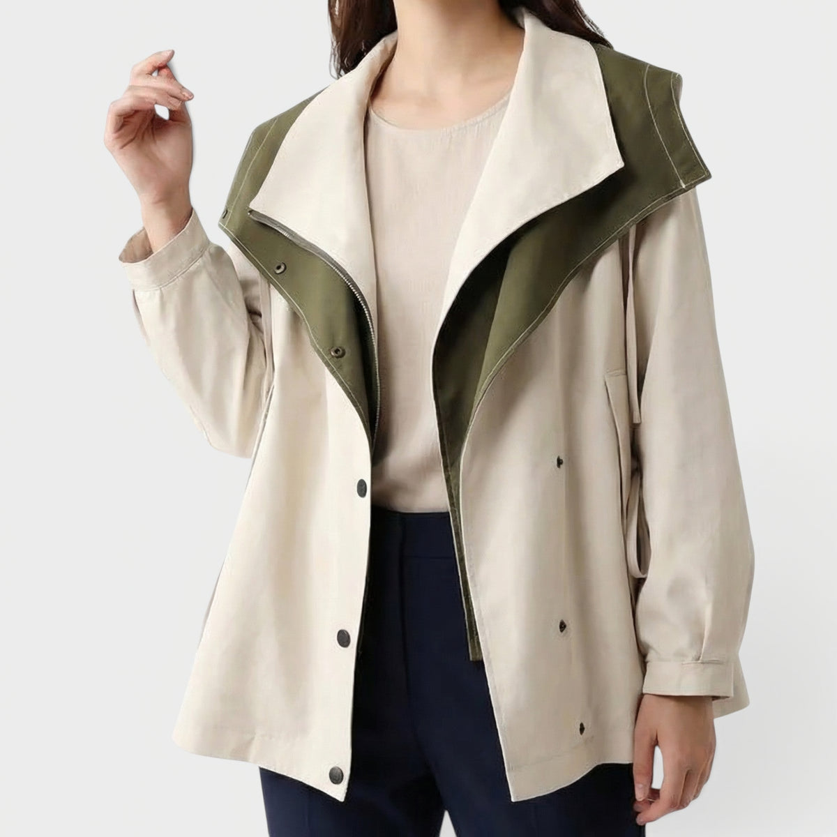 Louna | Veste à capuche et taille ajustable