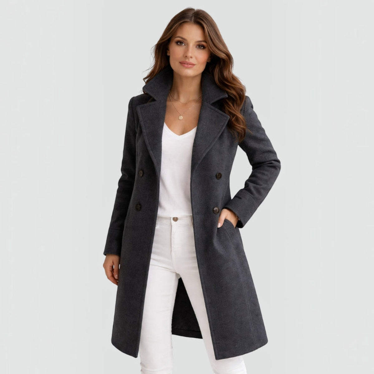 Hortense | Manteau à double boutonnage