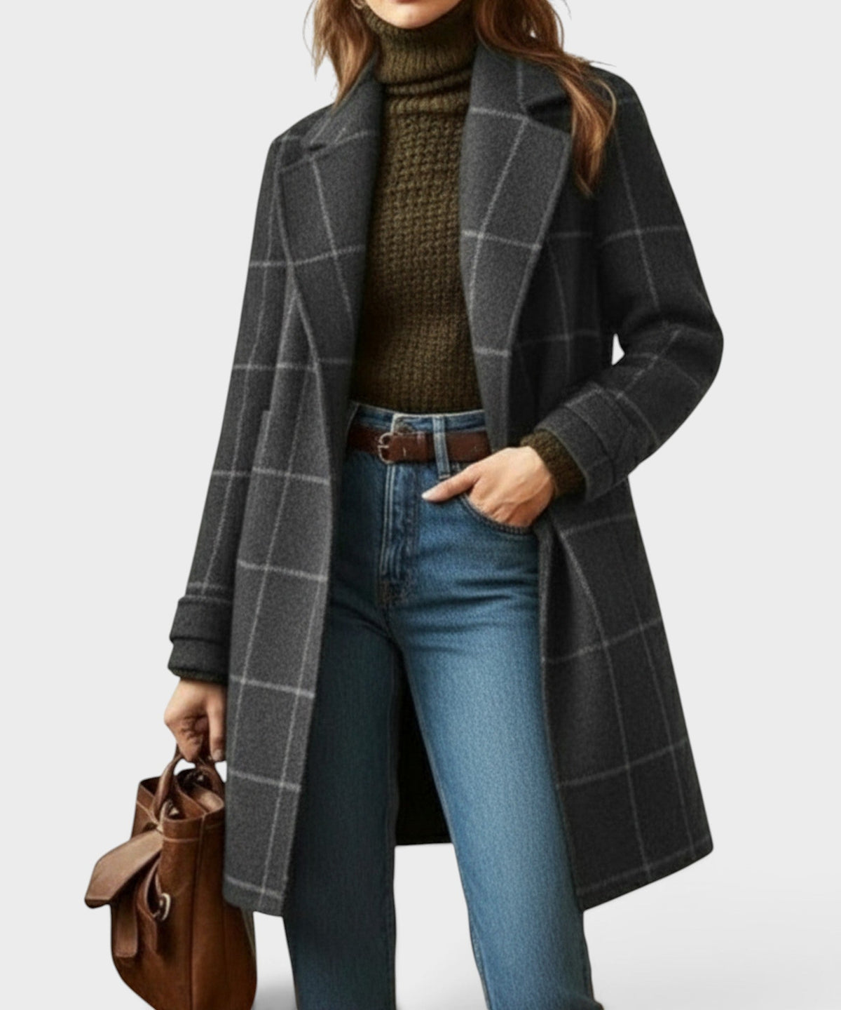 Mélissa | Manteau à carreaux