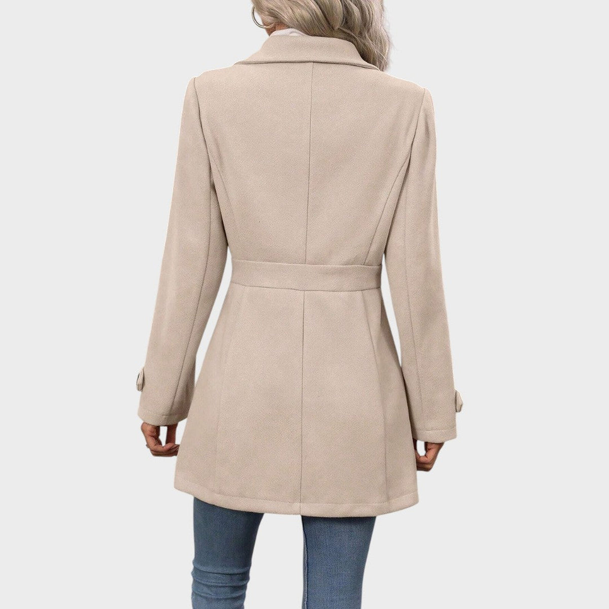Chantal | Manteau cintré boutonné