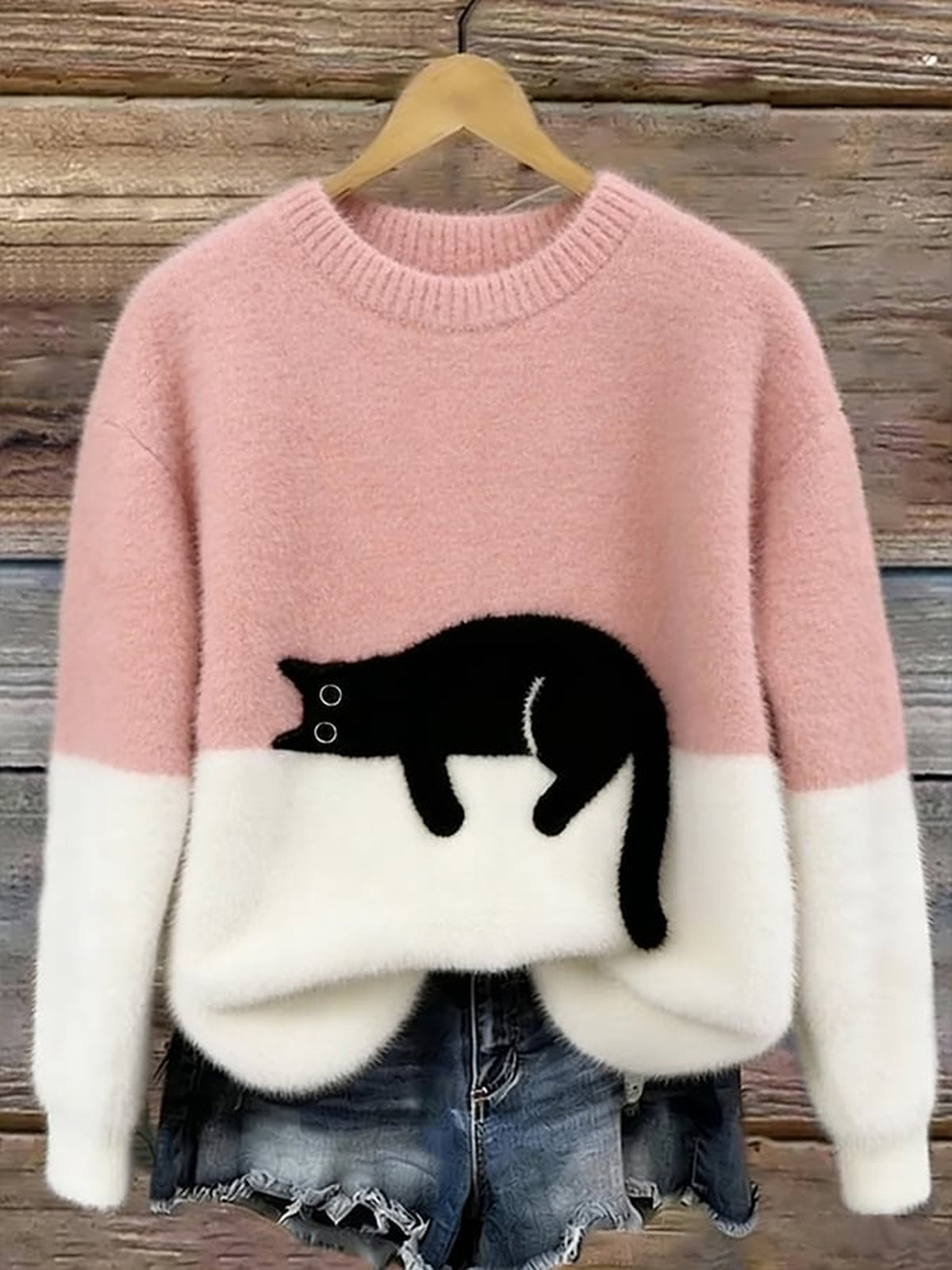 Hélène | Sweat oversize à motif chat