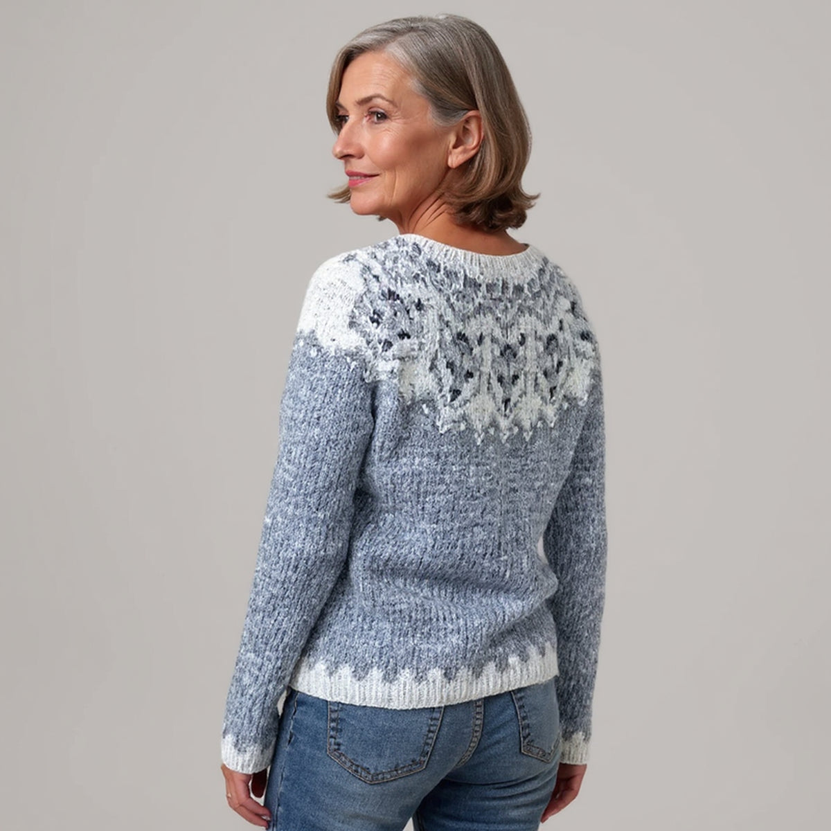 Pull à motifs flocons