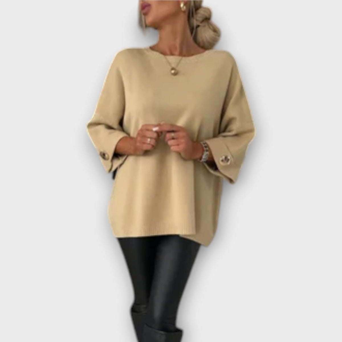 Isabella | Blouse blanche en maille