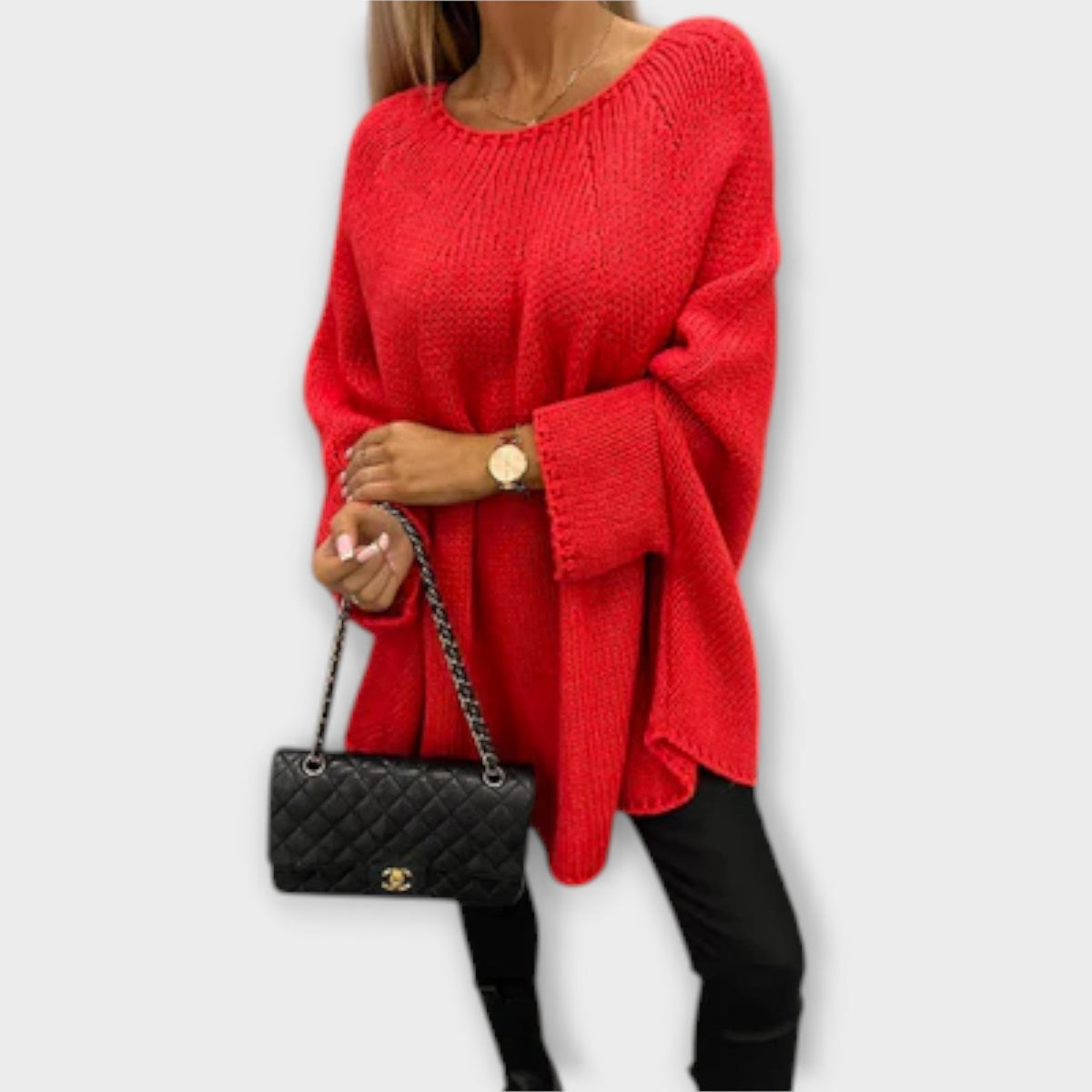 Isabelle | Pull beige à col rond