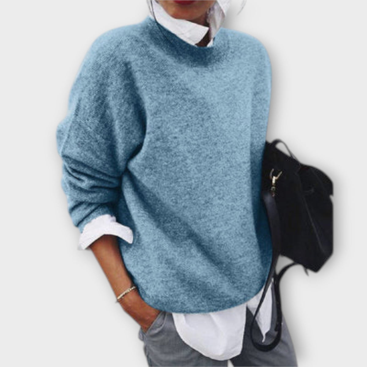Loredana | Pull vert olive