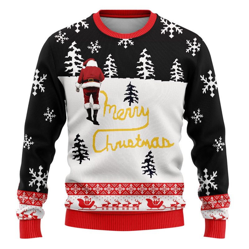 Pull de Noël homme à motifs fantaisie — Amielle Paris
