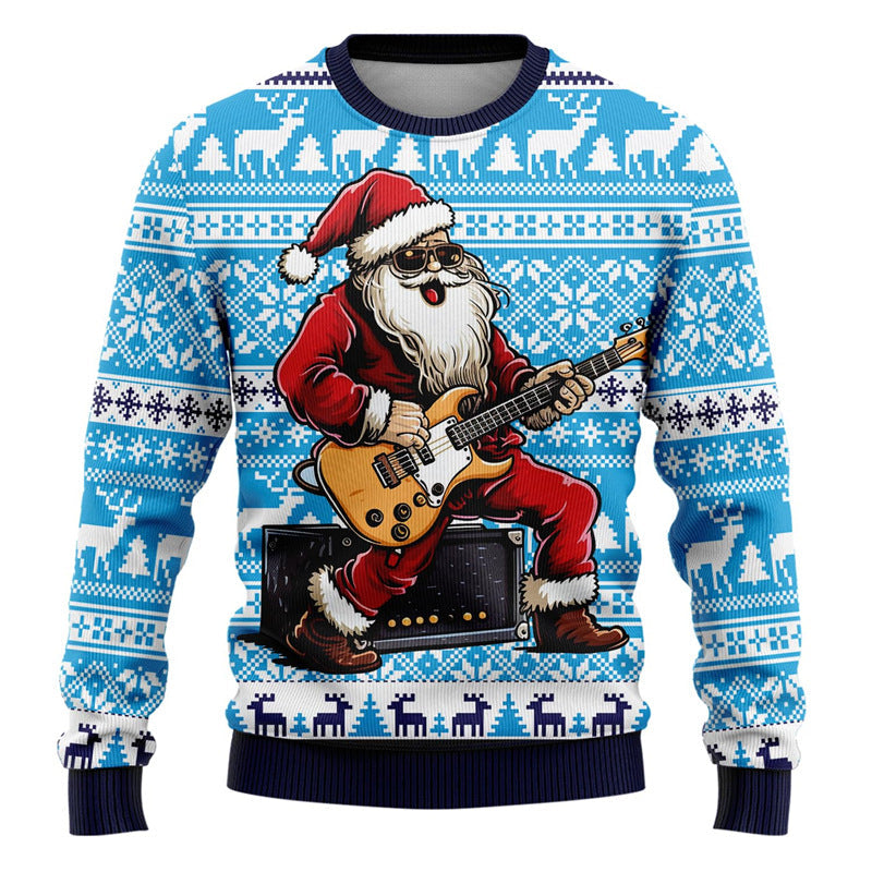 Pull de Noël homme à motifs fantaisie — Amielle Paris