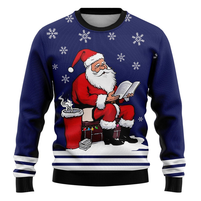 Pull de Noël homme à motifs fantaisie — Amielle Paris