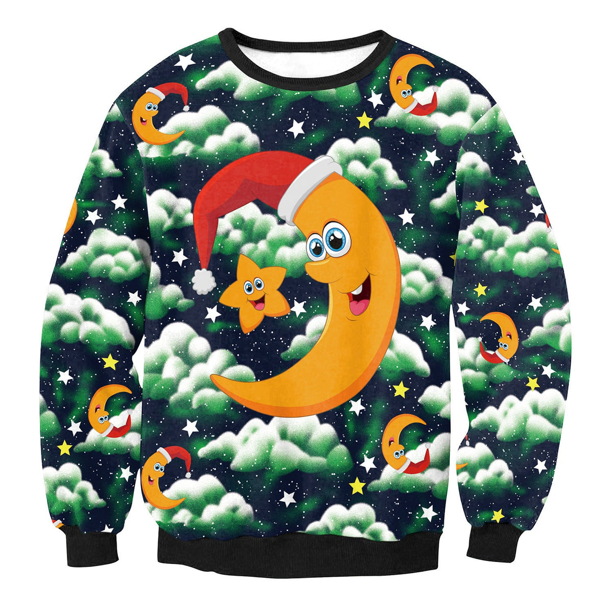 Pull de Noël en coton à motifs multicolores — Amielle Paris