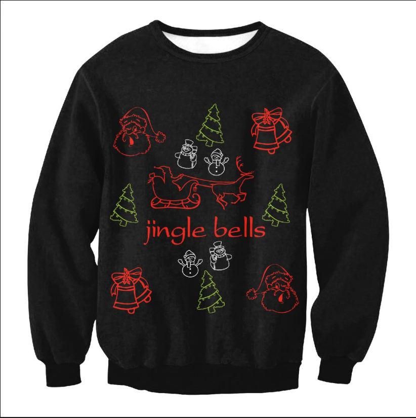 Pull de Noël en coton à motifs multicolores — Amielle Paris