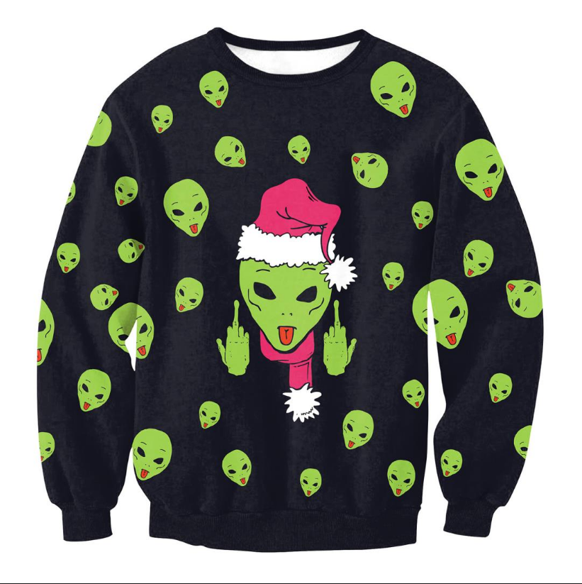 Pull de Noël en coton à motifs multicolores — Amielle Paris