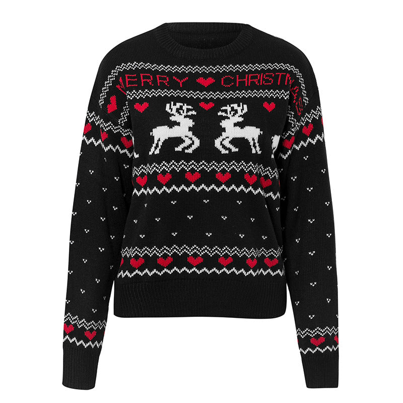 Pull de Noël à rennes et cœurs — Amielle Paris