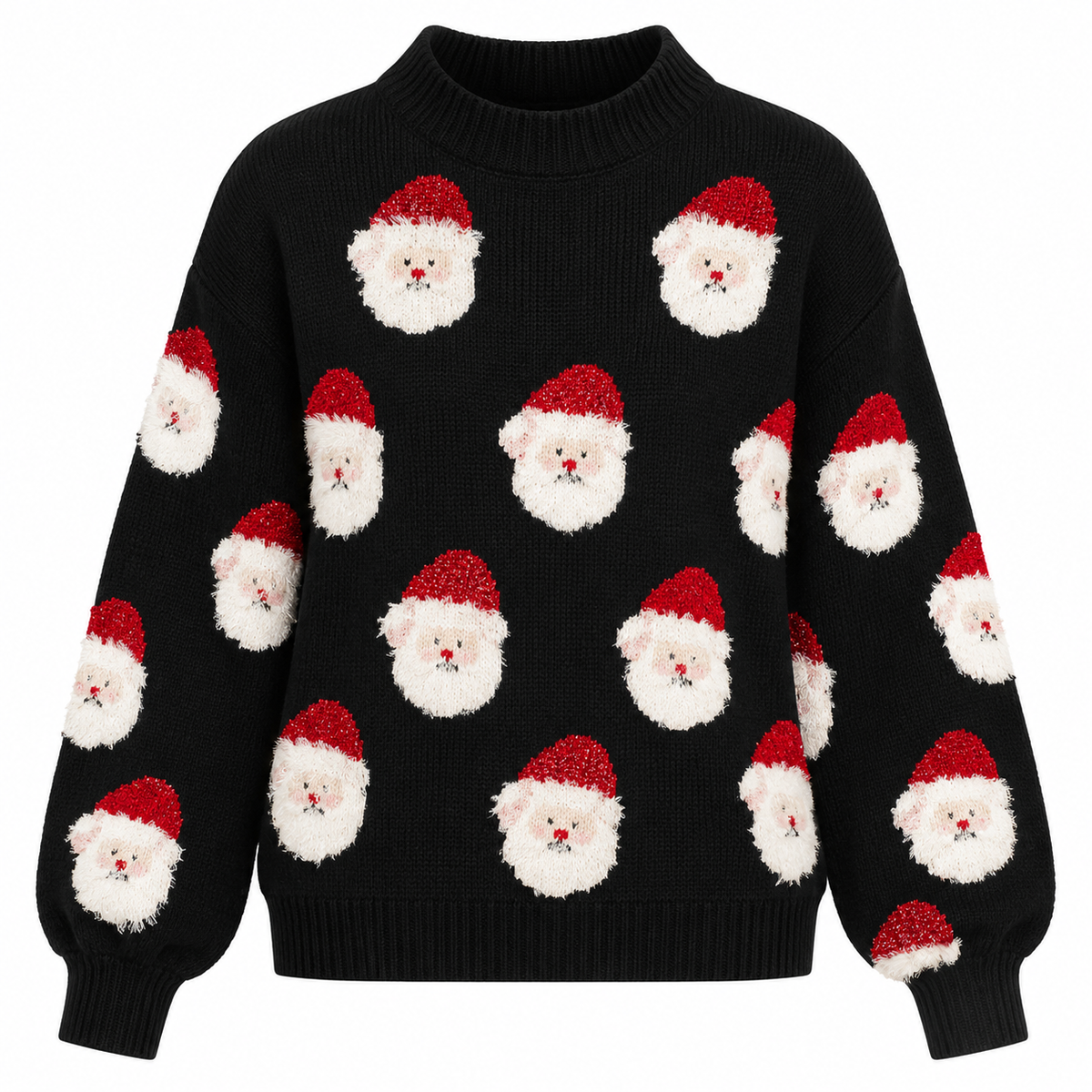 Pull de Noël en maille à motif Père Noël — Amielle Paris