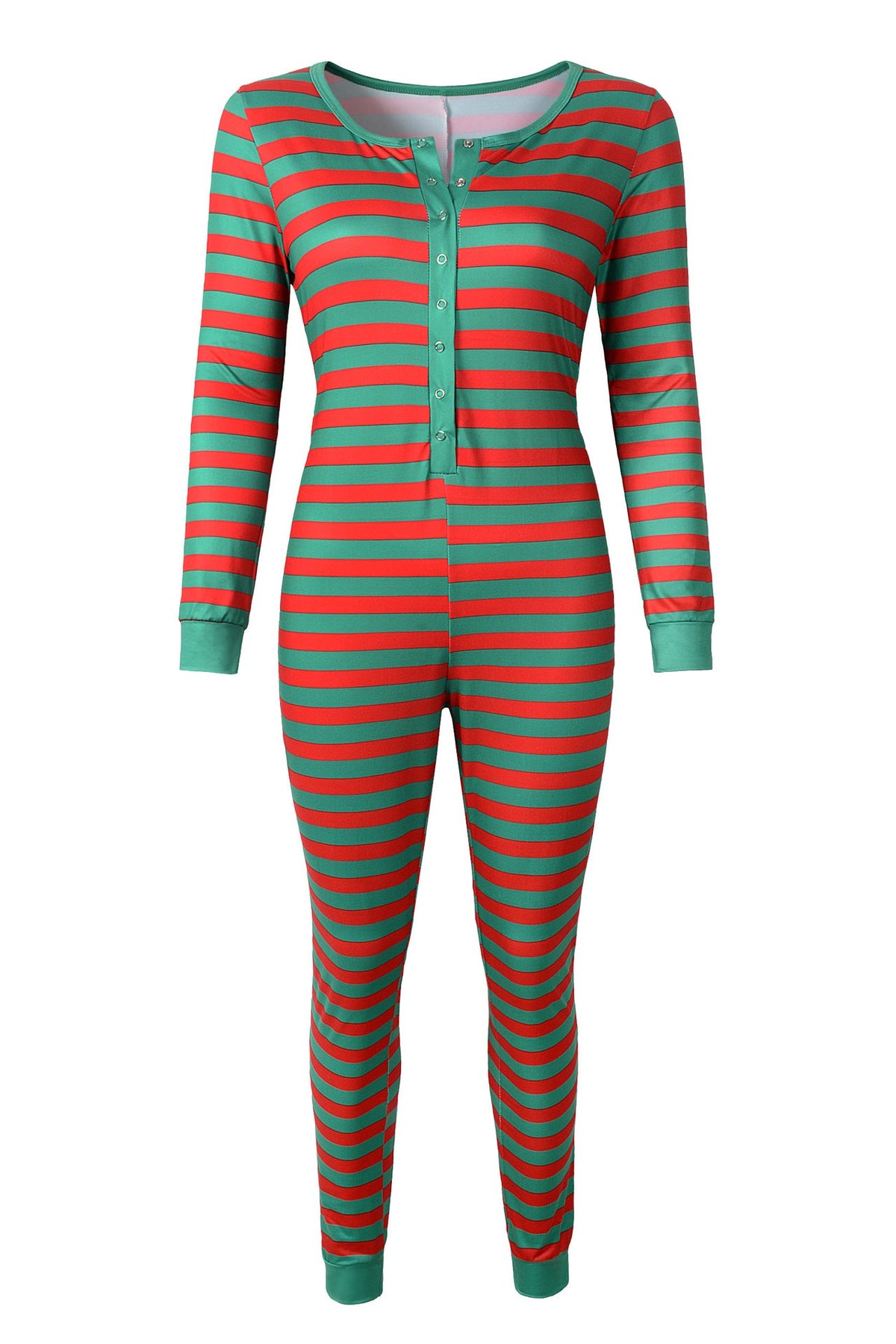 Combinaison pyjama de Noël à rayures — Amielle Paris