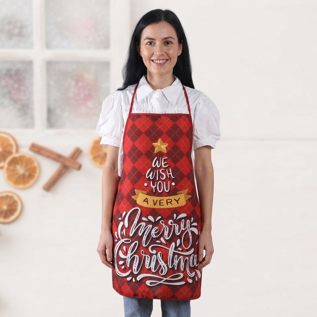 Tablier de Noël à motifs festifs — Amielle Paris