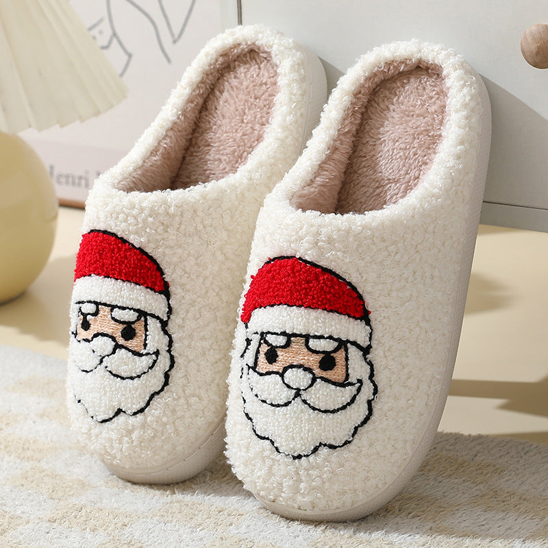 Chaussons moelleux à motifs de Noël — Amielle Paris