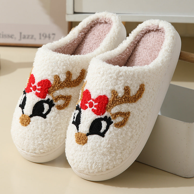 Chaussons moelleux à motifs de Noël — Amielle Paris