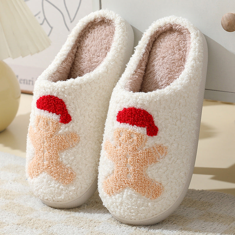 Chaussons moelleux à motifs de Noël — Amielle Paris