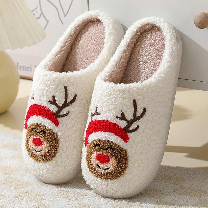 Chaussons moelleux à motifs de Noël — Amielle Paris