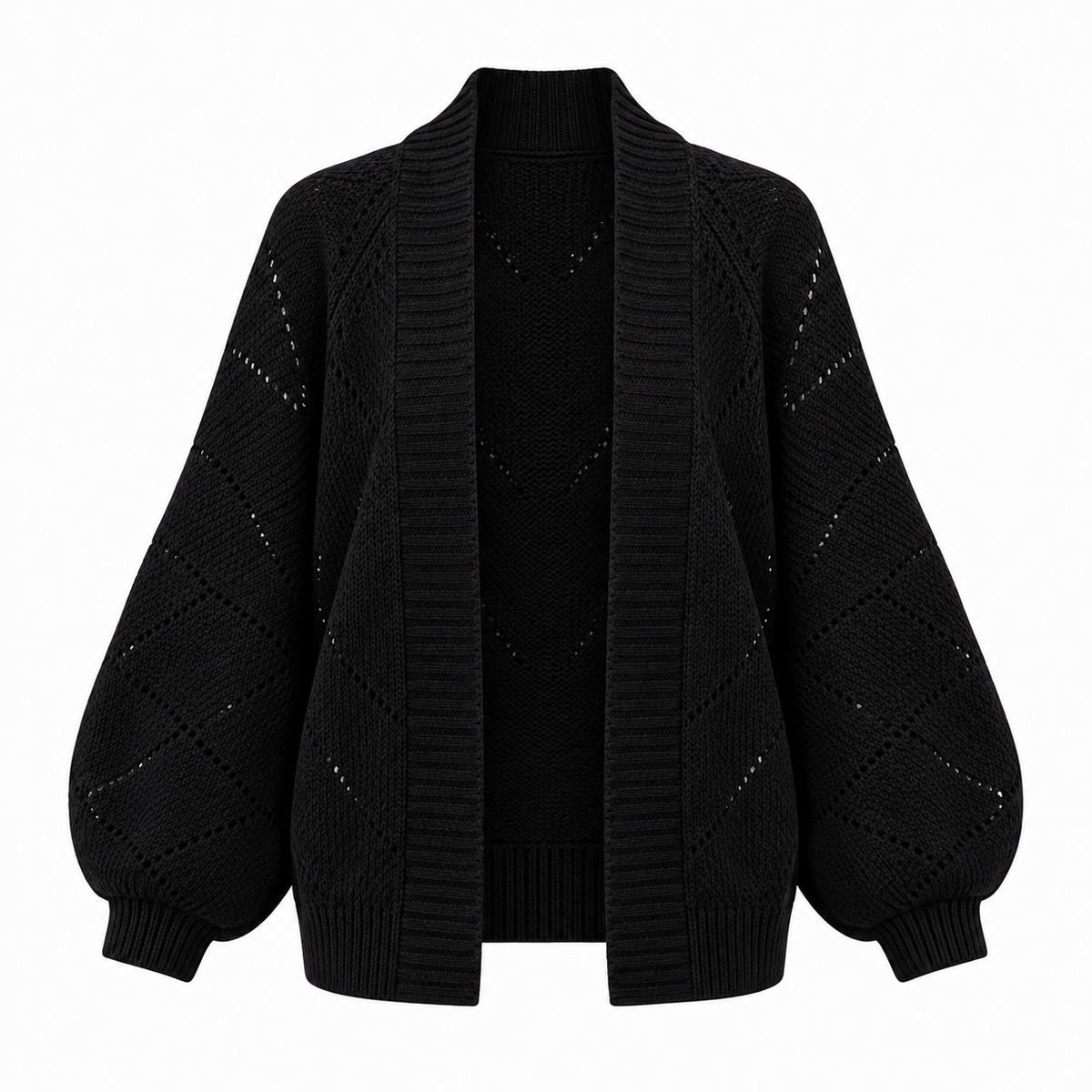 Gilet cache-cœur en grosse maille — Amielle Paris