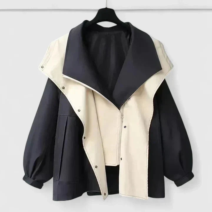 Rosalind | Veste ample déperlante à doublure contrastée — Amielle Paris