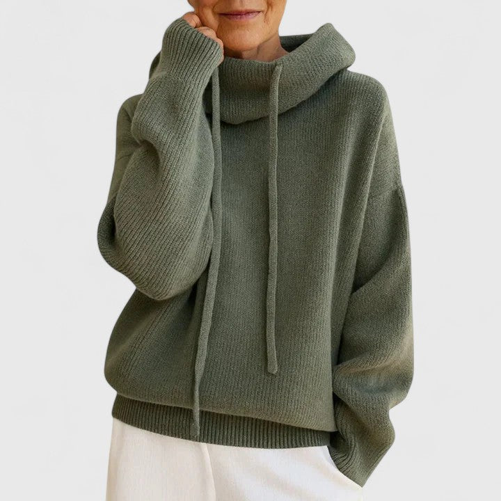 Eloise | Pull à col roulé avec cordon — Amielle Paris