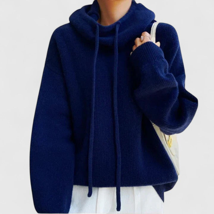 Eloise | Pull à col roulé avec cordon — Amielle Paris