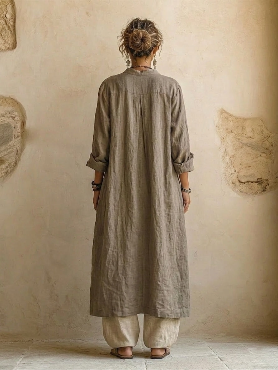 Astrid | Ensemble ample trois pièces en lin — Amielle Paris