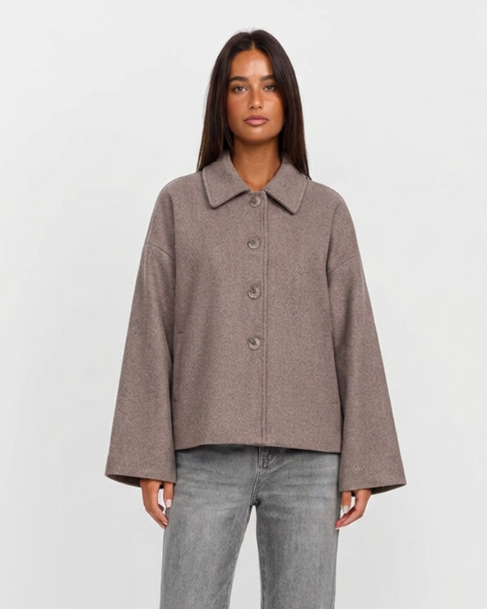 Amélie | Veste boutonnée à manches larges — Amielle Paris