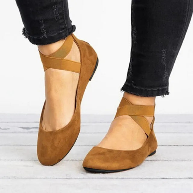 Ballerines compensées à brides croisées — Amielle Paris
