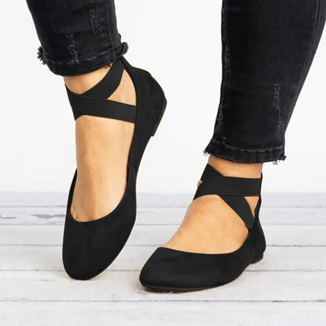 Ballerines compensées à brides croisées — Amielle Paris